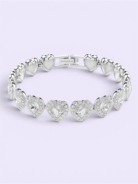 NWOT Swarovski Silver Heart Bracelet - Ariana Grande Collab